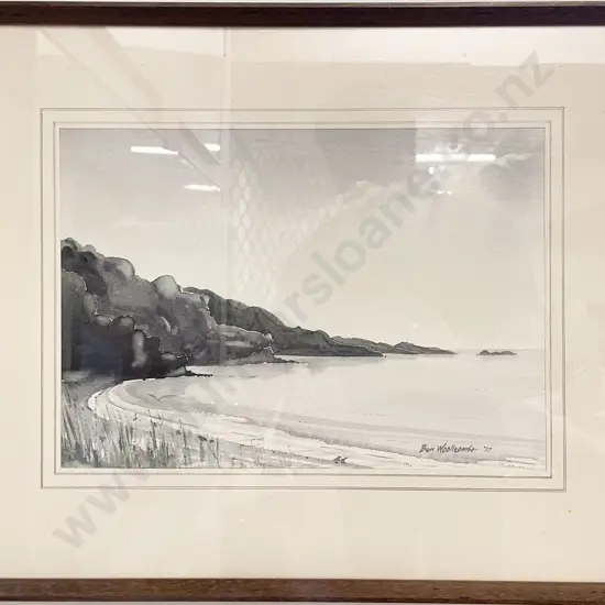 Ben Wooll Combe - Coastal Scene - Watercolour