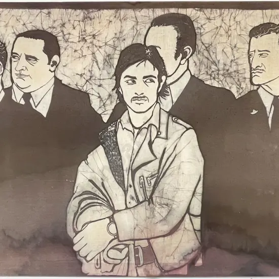 Dina Priestley - Bodyguards - Mixed Media Batik