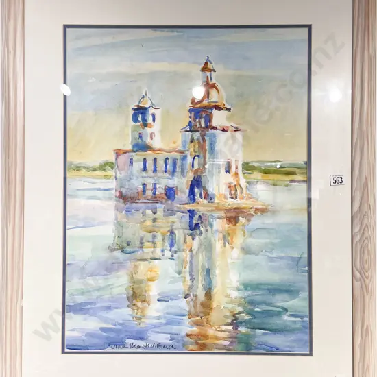 Vivian Manthel-French - "Drowned Church Russia" - Watercolour