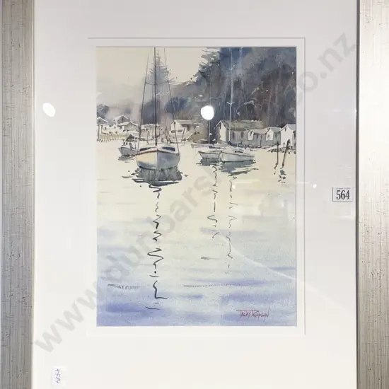Jackie Pearson - Harbour Scene - Watercolour