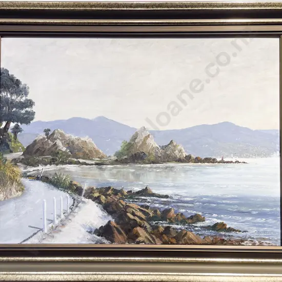 Colin Dickie - "Mahunga Bay" - Oil on Board