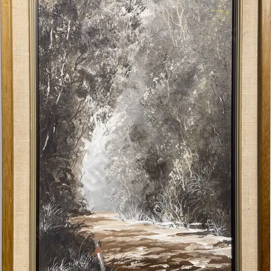 Kevin Hislop - "Egmont National "Park" - Oil on Board