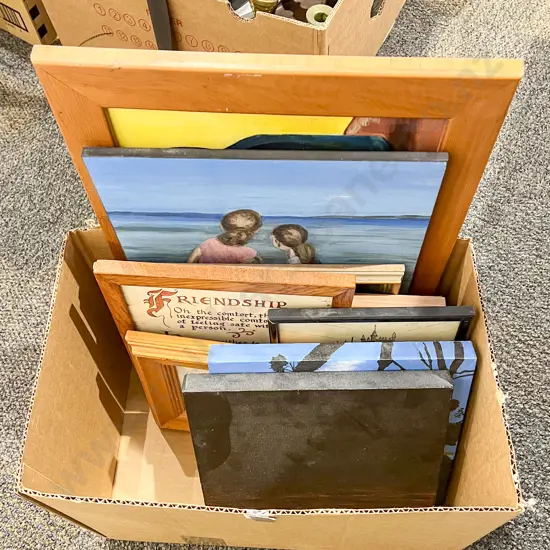 Box of Assorted Artworks