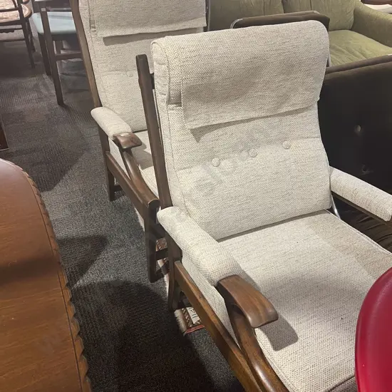 Pair of Mid Century Cintique Armchairs