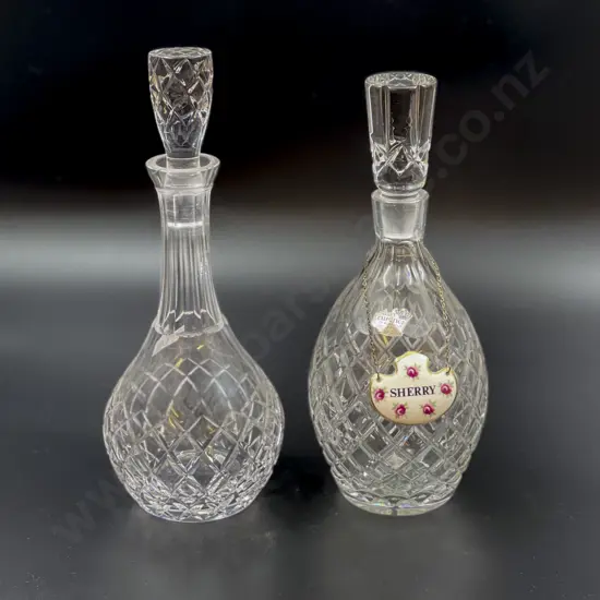 Two Crystal Decanters
