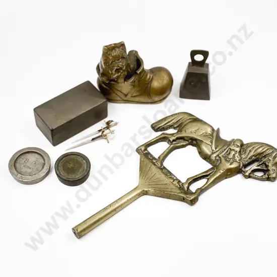 Two Miniature Wilkinson Swords with Assorted Brass