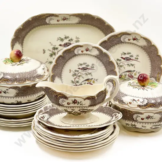 Copeland Spode "Royal Jasmine" - Spodes Aviary Part Dinnerset
