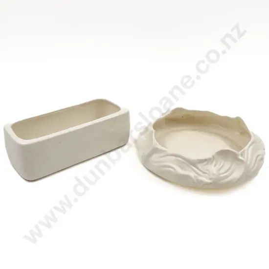 Two Crown Lynn Flower Troughs