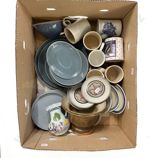 Box Quantity of Assorted China & Pottery incl Poole