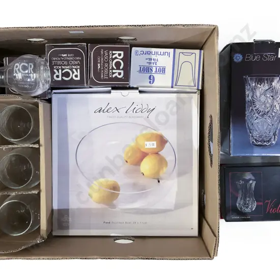 Quantity of Assorted Boxed Crystal & Glassware