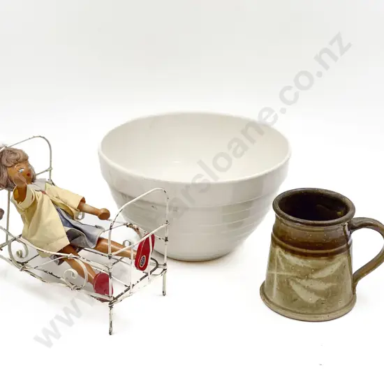 Vintage Mixing Bowl together with Pottery Mug & Other