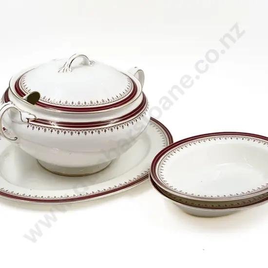 Four Pieces of Aynsley "Durham" Pattern Dinner China