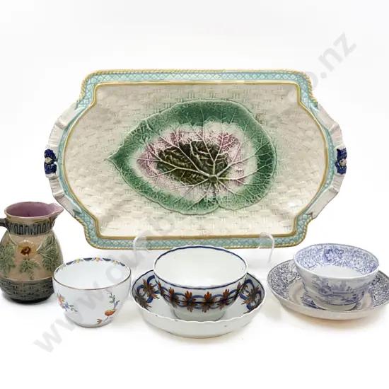 Majolica Tray together with Assorted