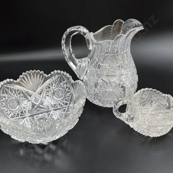 Three Cut Crystal Items