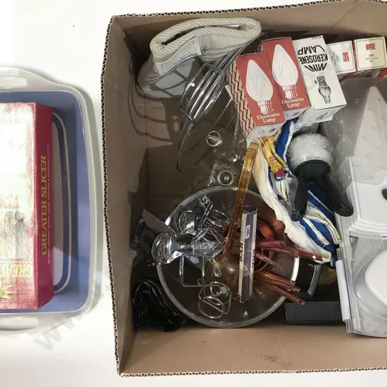 Box Quantity of Assorted Decorative Homewares