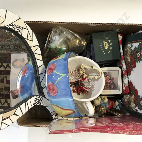 Box Quantity of Assorted Decorative Homewares