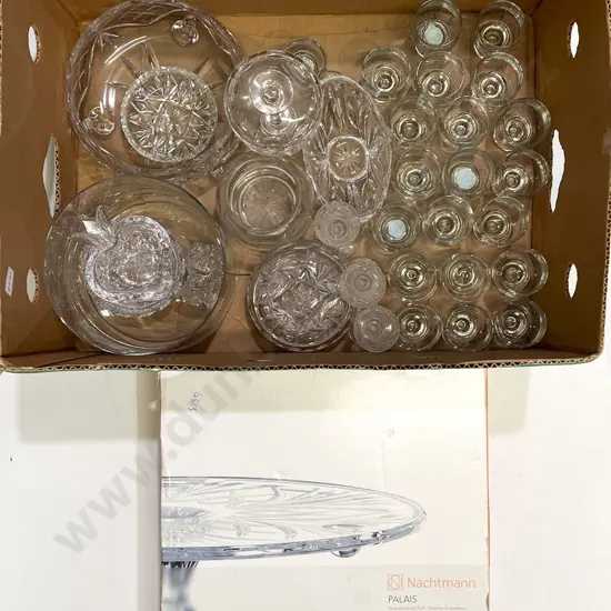 Box Quantity of Assorted Crystal & Glassware
