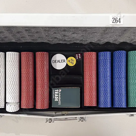 Cased Clay Chip Poker Set