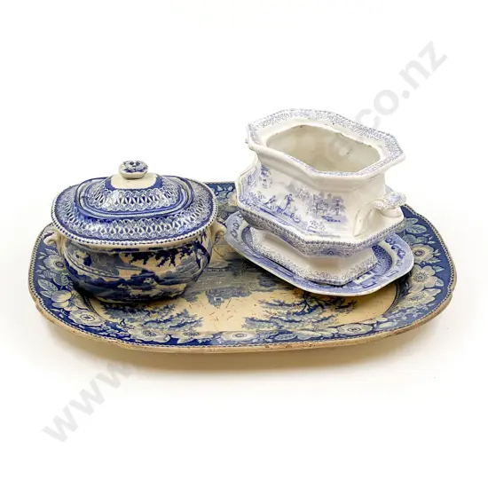 Quantity of Assorted Blue & White China