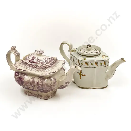 Two Vintage Teapots (Faults)