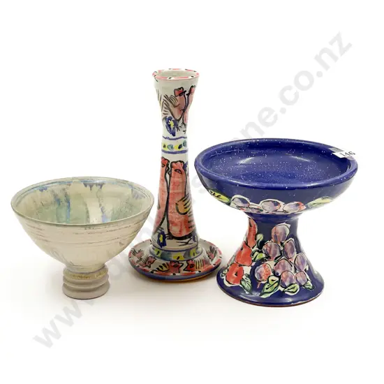 Two Glazed Terracotta Items by Estuary Arts & Other