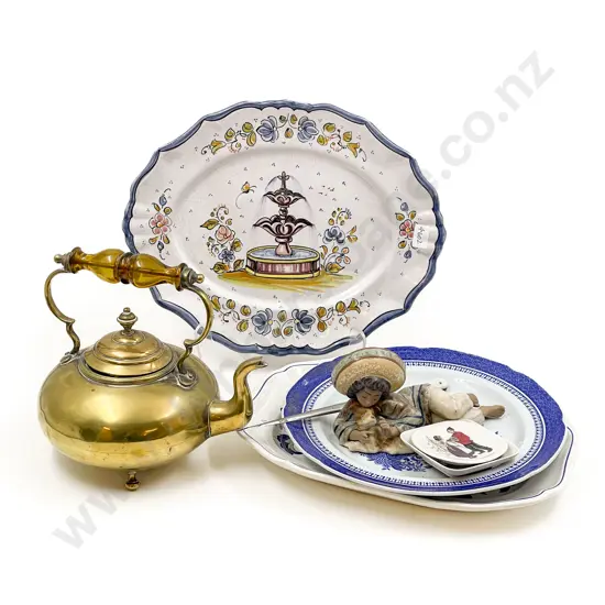 Brass Tea Pot & Assorted China etc