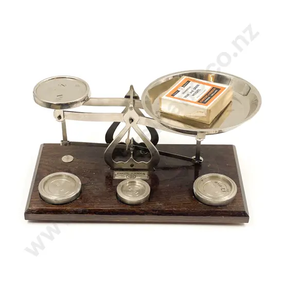 Set Of Vintage Postal Scales & Weights by Johnson & Hendon