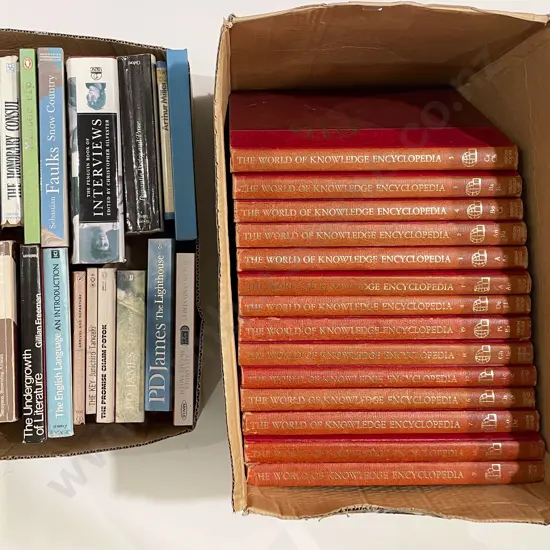 Two Boxes of Assorted Books