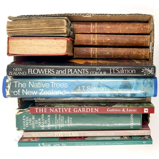 Box of Assorted Horticultural Reference Volumes