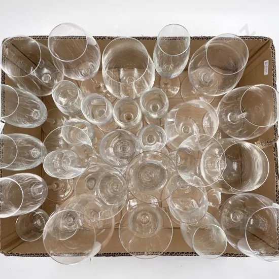 Quantity of Assorted Wine Glasses