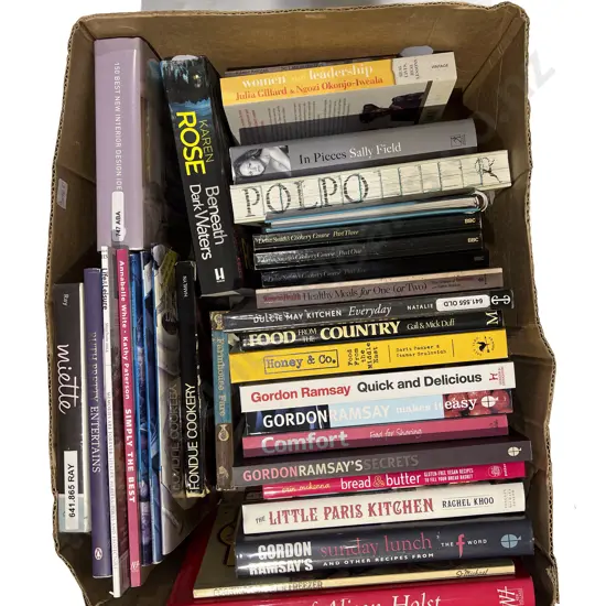 Box of Assorted Cook Books