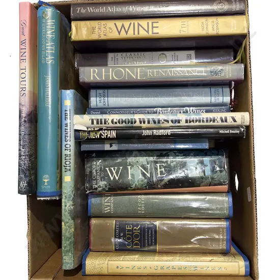 Box of Assorted Wine Related Reference Books