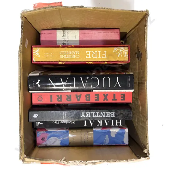 Box of Assorted Modern Cook Books