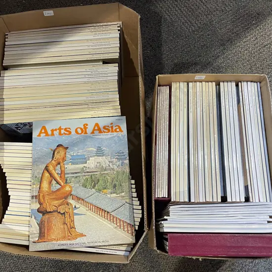 Two Boxes of Arts of Asia Magazines