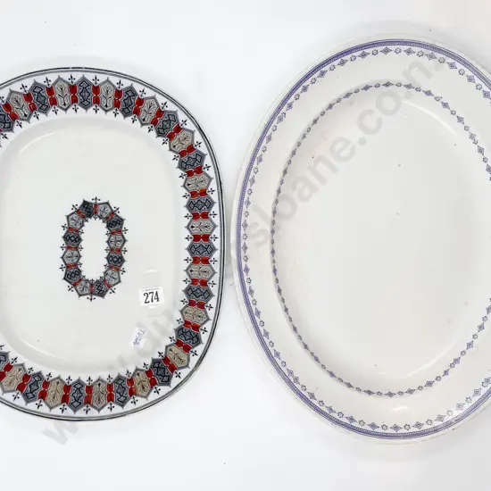 Two Christmas Turkey Ashets