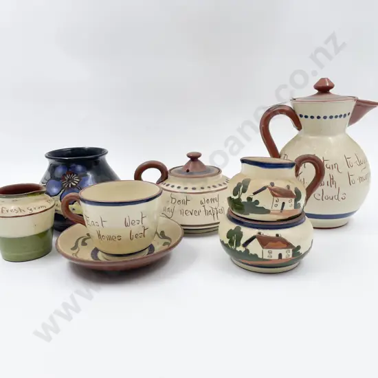 Royal Stanley Ware Vase & Assorted Torquay Ware