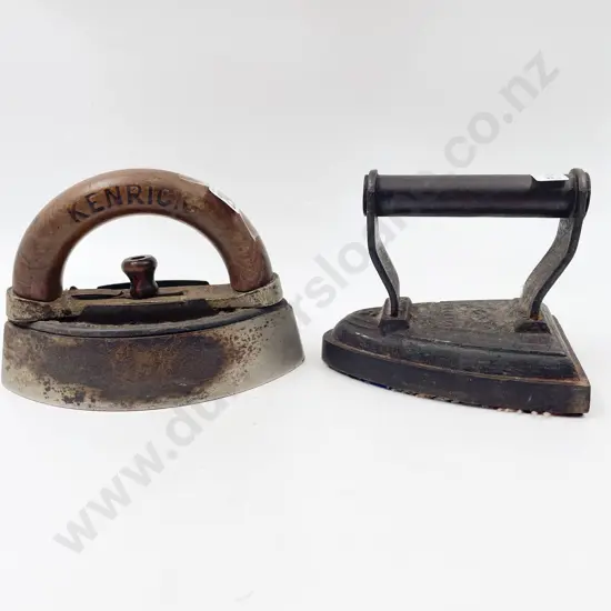 Two Vintage Flat Irons