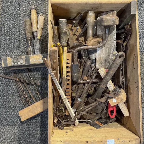 Box Quantity of Assorted Vintage Tools