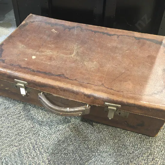 Vintage Leather Suitcase