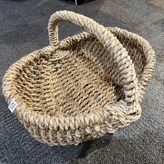 Vintage Wicker Dog Basket