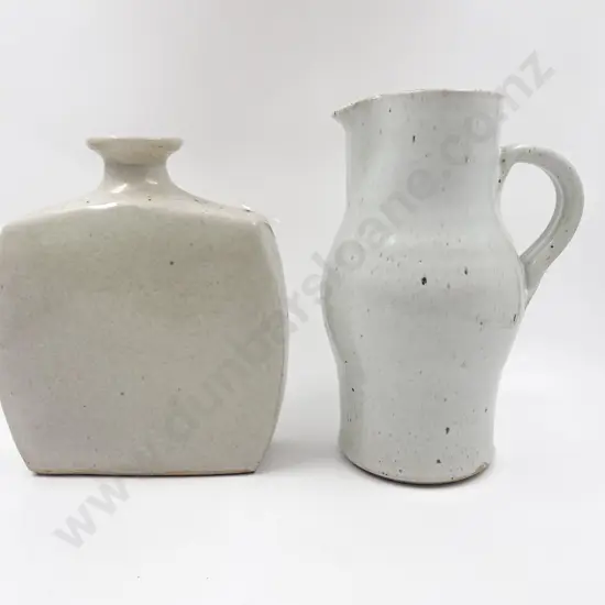 Paul Melser Jug & Glazed Pottery Lampbase