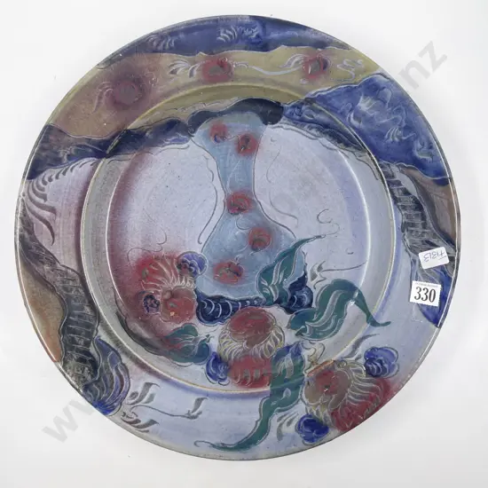 NZ Glazed Pottery Charger