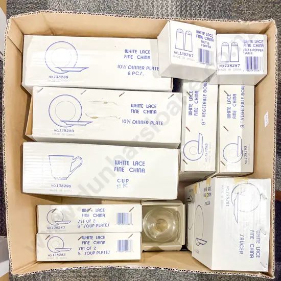 Quantity of Assorted Boxed White China