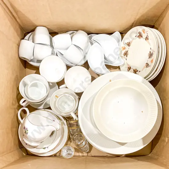 Box of Assorted China etc