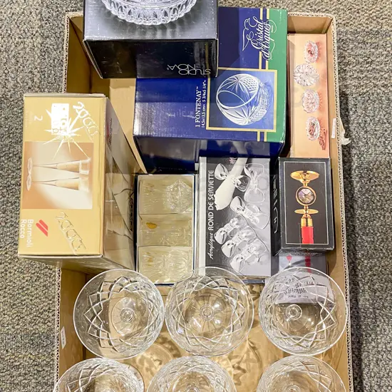 Quantity of Assorted Boxed Crystal & Glassware etc