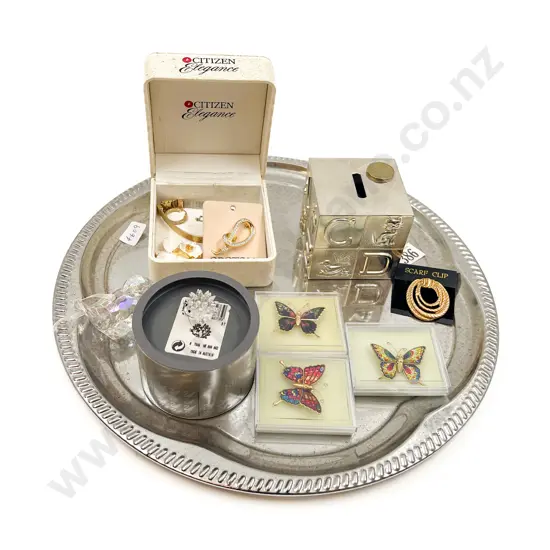 Small Quantity of Assorted Costume Jewellery together with Small Swarovski Hedghog etc