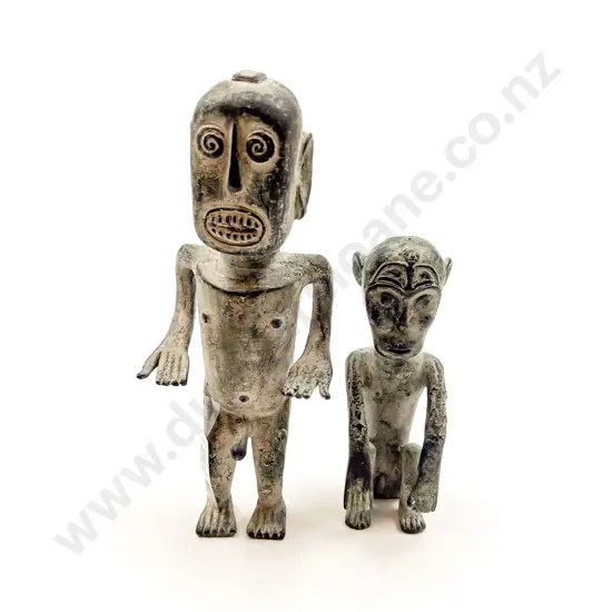 Two Bronze Tribal Figures