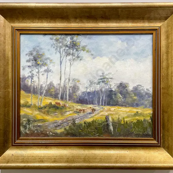 Julia Blackler - Australian Bush Country - Oil on Board