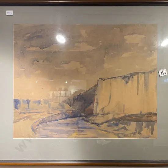 Hargreaves - Cliffside Landscape - Watercolour