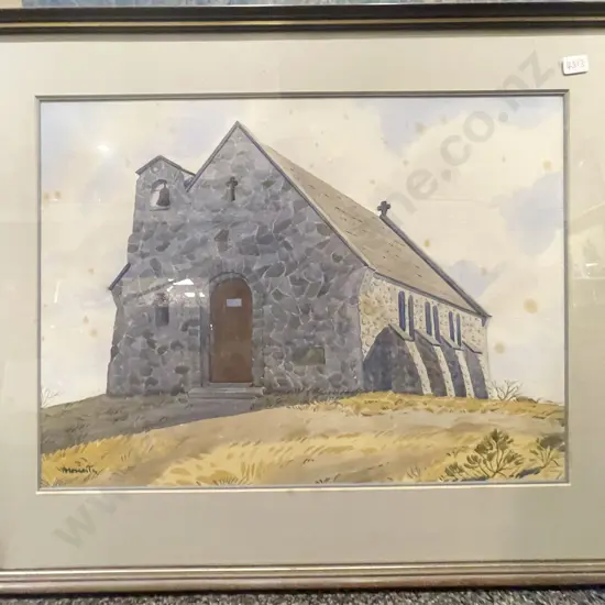 Peter Moriarty - "Study of Stone Chapel" - Watercolour on Paper together with Other W/C